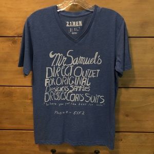 Forever 21 V-Neck Graphic T-Shirt